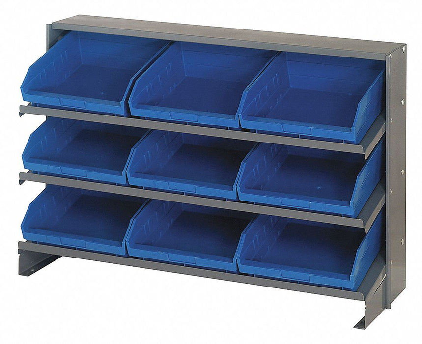 E1543 Bench Pick Rack 12x21x36in Blue