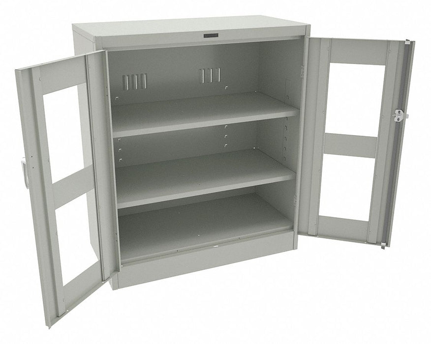 Storage Cabinet 42 x36 x18 LtGry 2Shlv