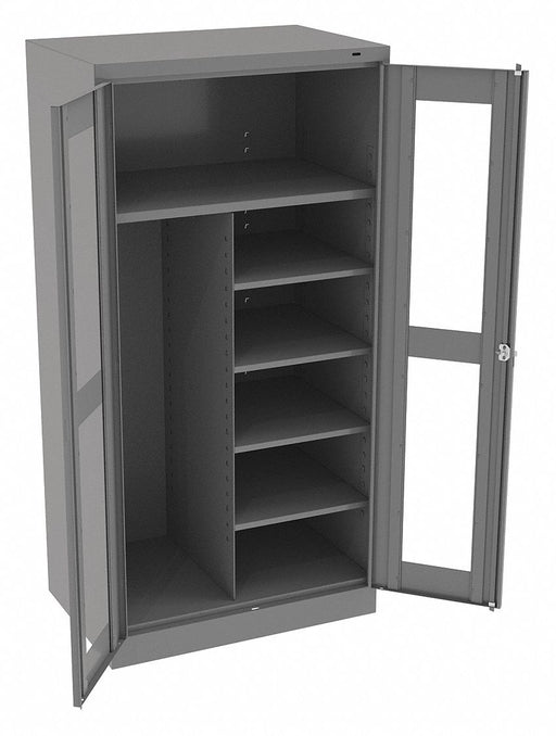 Storage Cabinet 72 x36 x24 MdGry 5Shlv