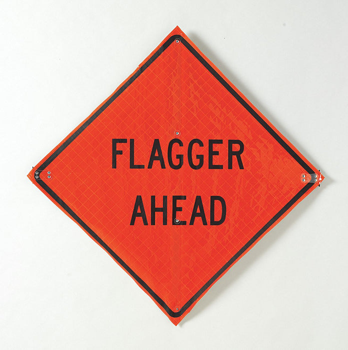 Flagger Ahead Traffic Sign 36 x 36 