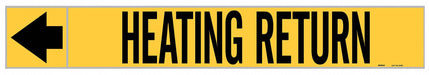 Pipe Mrkr Heating Retrn 1in H 8in W