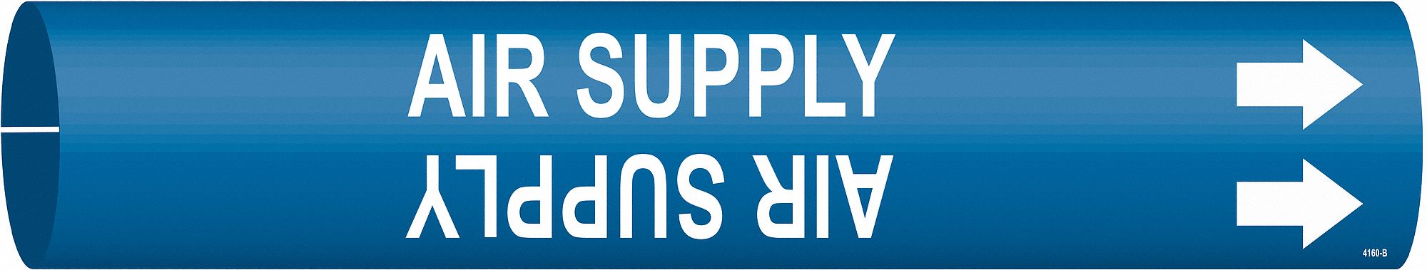 Pipe Marker Air Supply 2 in H 2 in W