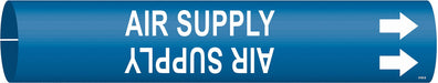 Pipe Marker Air Supply 2 in H 2 in W