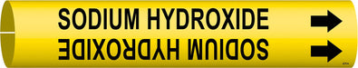 Pipe Marker Sodium Hydroxide 13/16in H