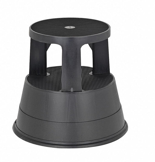 Office Step Stool Black 15 in H