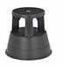 Office Step Stool Black 15 in H