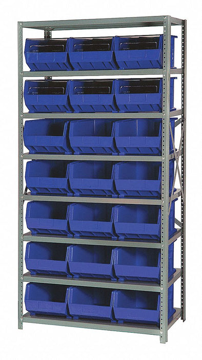E1501 Bin Shlvng 18inx75inx36in Blue