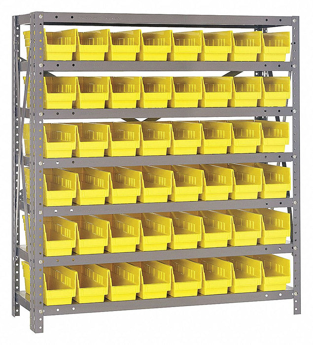E1511 Bin Shlvng 12inx39inx36in Yellow
