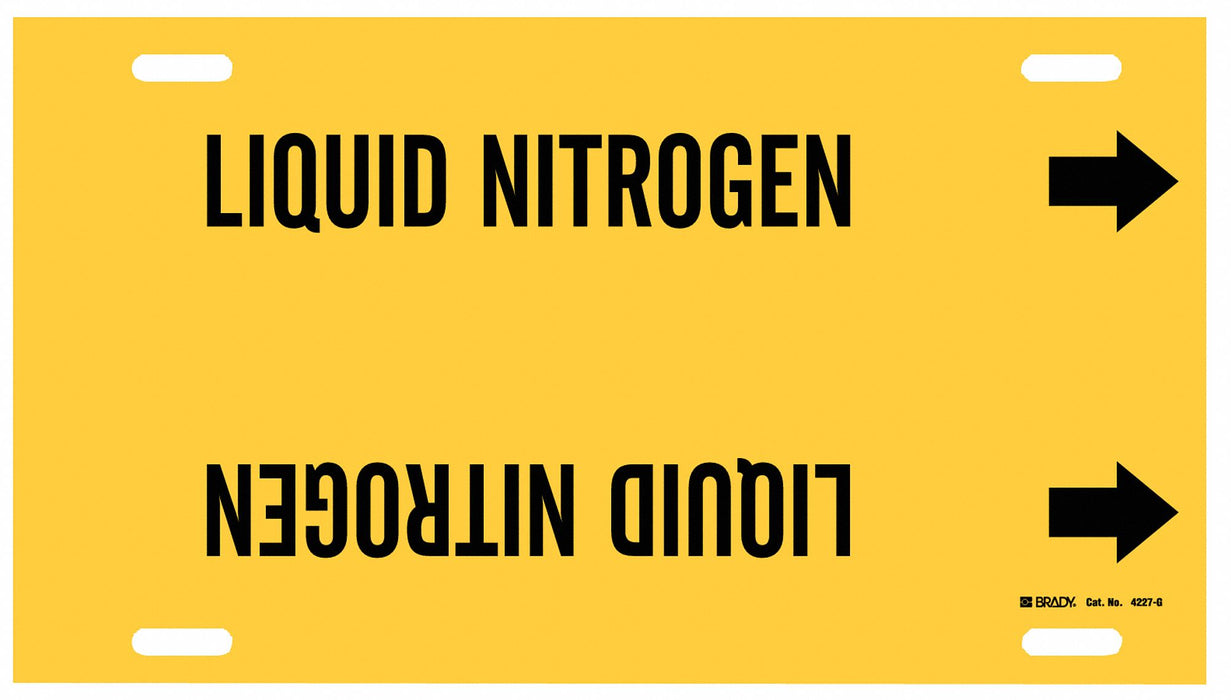 Pipe Markr Liquid Nitrogen 10in H 24in W