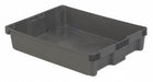 Stk and Nest Ctr Gray Solid Polyethylene