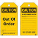 Tag Black/Yellow 5-3/4inH 3inW PK10