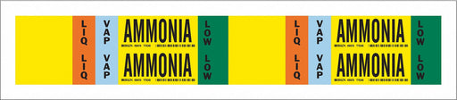 Pipe Marker Ammonia 1 1/8in H 7in W