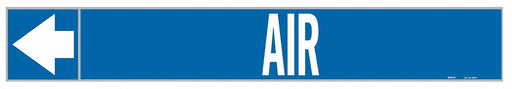 Pipe Marker Air 1 in H 8 in W