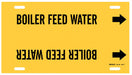 Pipe Mrkr Boiler Feed Water 8in H 16in W