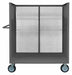 3 Sided Mesh Cart 1 Shelf 2000 lb.