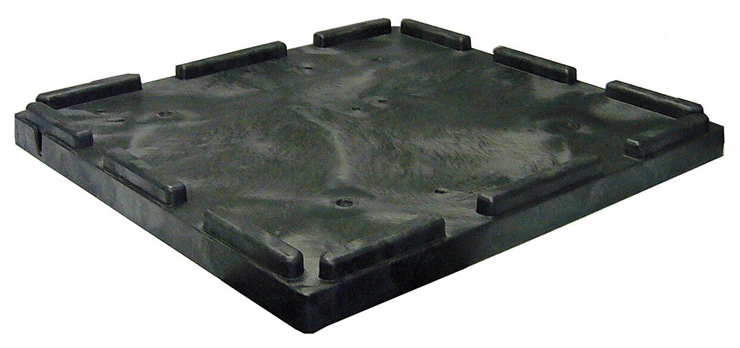 BulkContainerLid 30.625inW Plastic Black