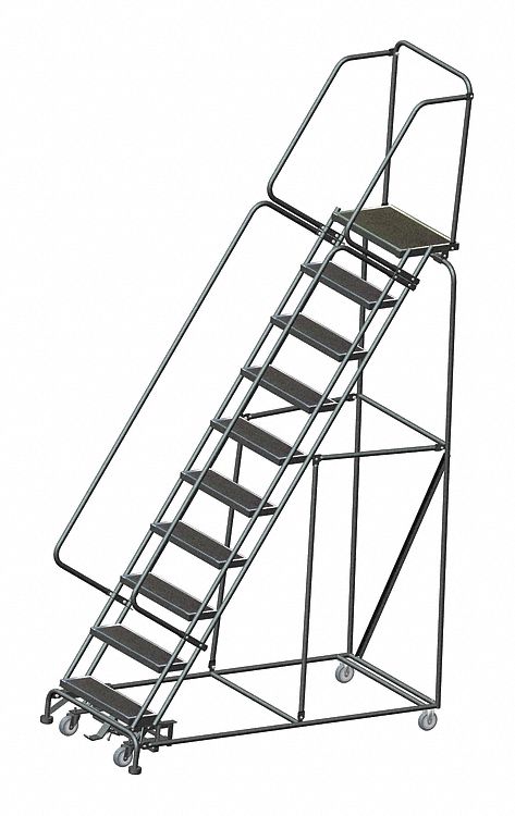 Slope Lockstep Roll Ladder Steel 100 In.