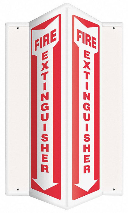 Fire Extinguisher Sign 18X3-1/2 PS