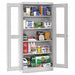 Storage Cabinet 72 x36 x24 LtGry 4Shlv