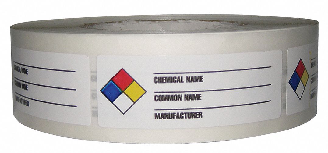 NFPALabel 1-1/8inH 3-1/8inW Paper PK1000