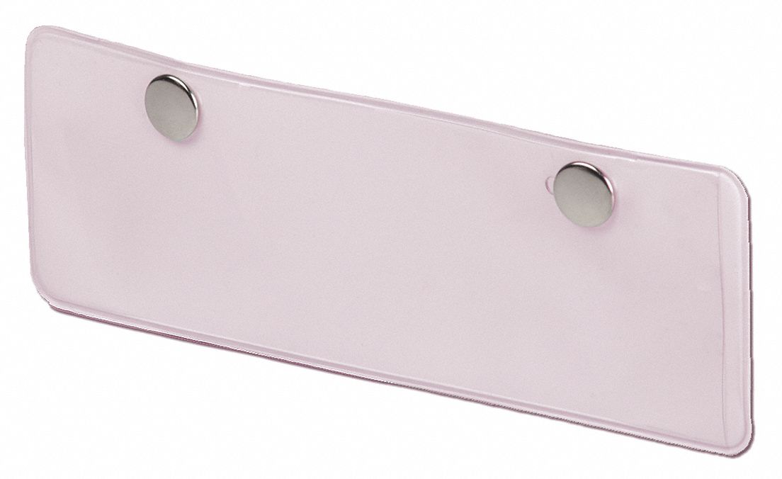 Label Holder 6.5 in L 2.25 in W Pink