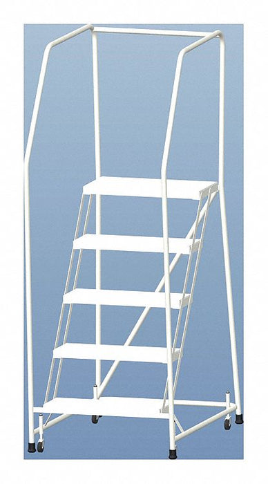Rolling Ladder Aluminum 47-1/2 In.H