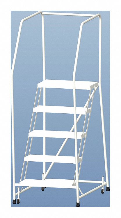 Rolling Ladder Aluminum 47-1/2 In.H
