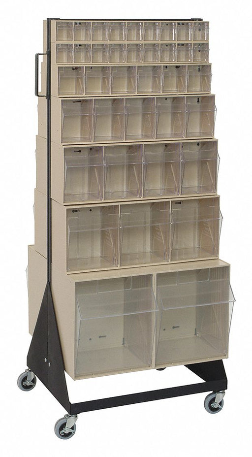 Bin Storage Rack Powder Coated 52 in