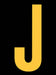LetterLabel Vinyl 2-7/8inH 1-3/4inW PK25