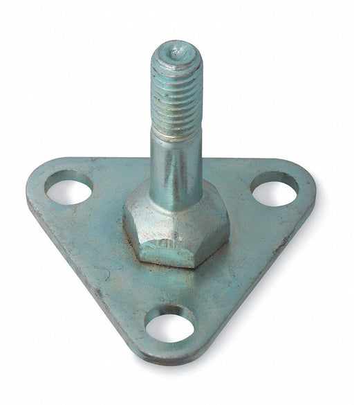Foot Plate 1 7/8x1 7/8x2 1/8in Silver