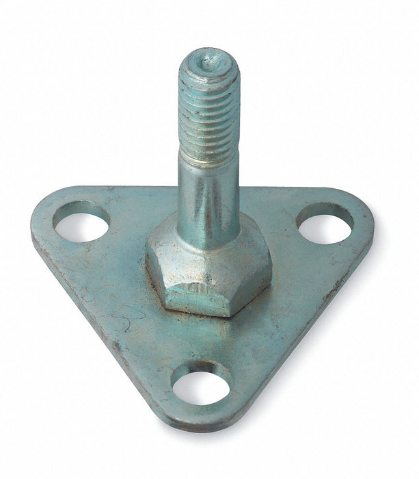 Foot Plate 1 7/8x1 7/8x2 1/8in Silver