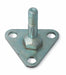 Foot Plate 1 7/8x1 7/8x2 1/8in Silver