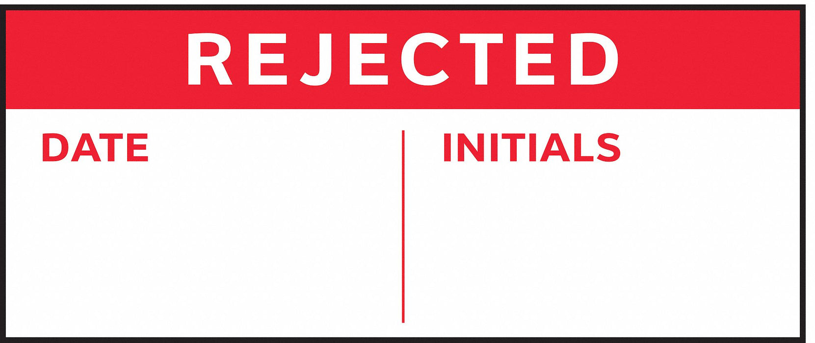 InspectionLabel Red/White PK350