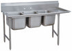 Scullery Sink 107 x31 x42 Silver