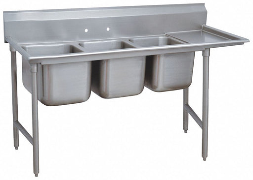 Scullery Sink 107 x31 x42 Silver