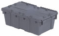 H7036 AttachedLidTote 19.75inL 11.75inW Gray