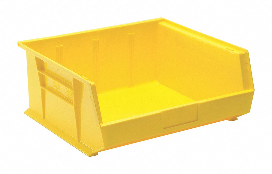F0607 Hang and Stack Bin Yellow PP 7 in