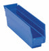 F0612 ShelfBin 11.625inL 2.75inW Plastic