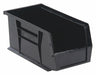 F0600 Hang and Stack Bin Black PP 5 in