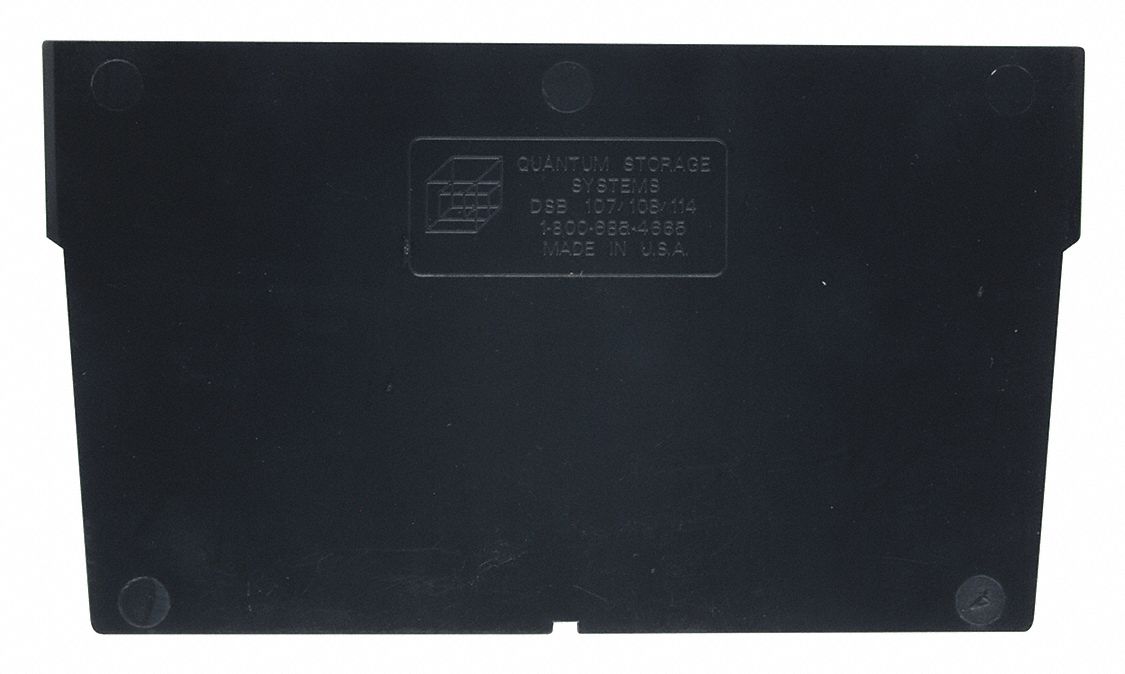 BinDivider 7.125inL Plastic Black PK50