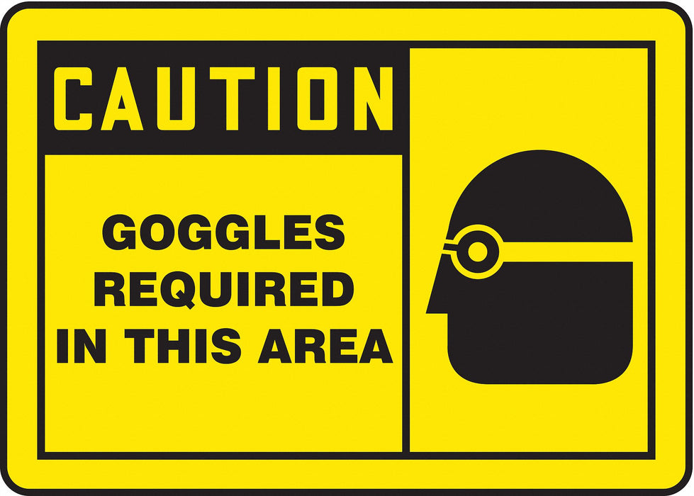 Safety Label 3 1/2 inx5 in Vinyl PK5