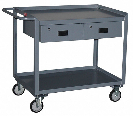 Mobile Wrkstion Steel 36 L 30 W 2 Shelf