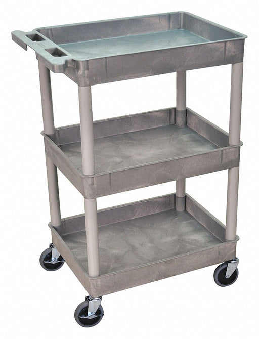 Utility Cart 300 lb Cap. PE 3 Shelves