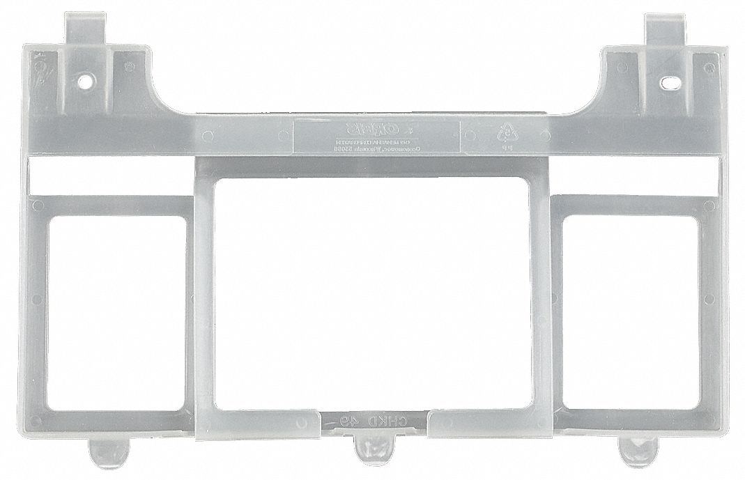 Label Holder Gray Plastic Slide-In