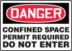 Danger Sign 7X10 R and BK/Wht Eng