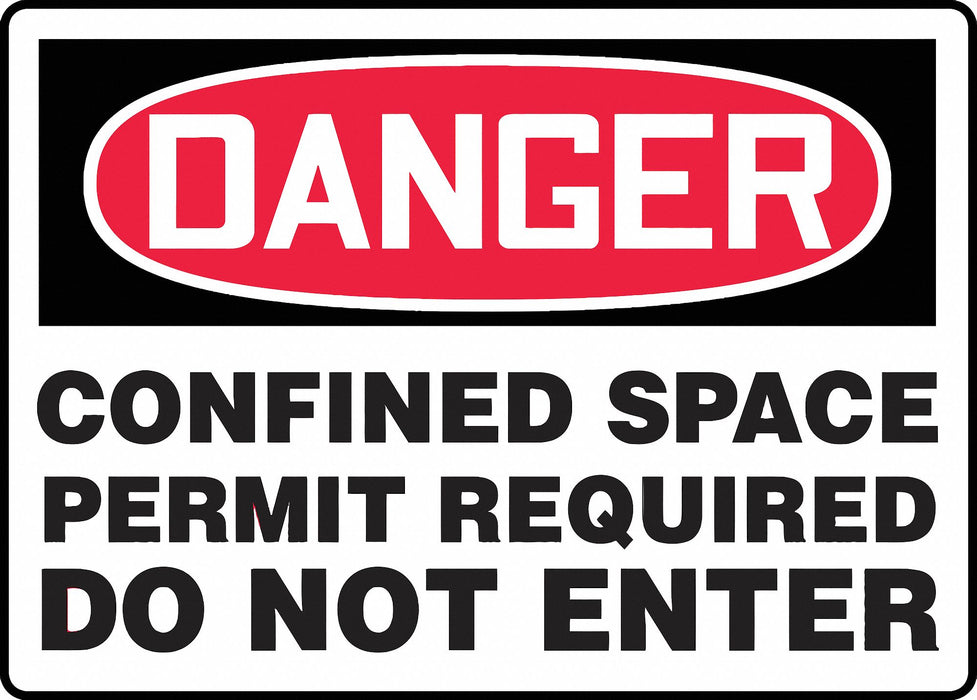 Danger Sign 7X10 R and BK/Wht Eng