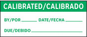 Calibration Label Bilingual 1in H PK225