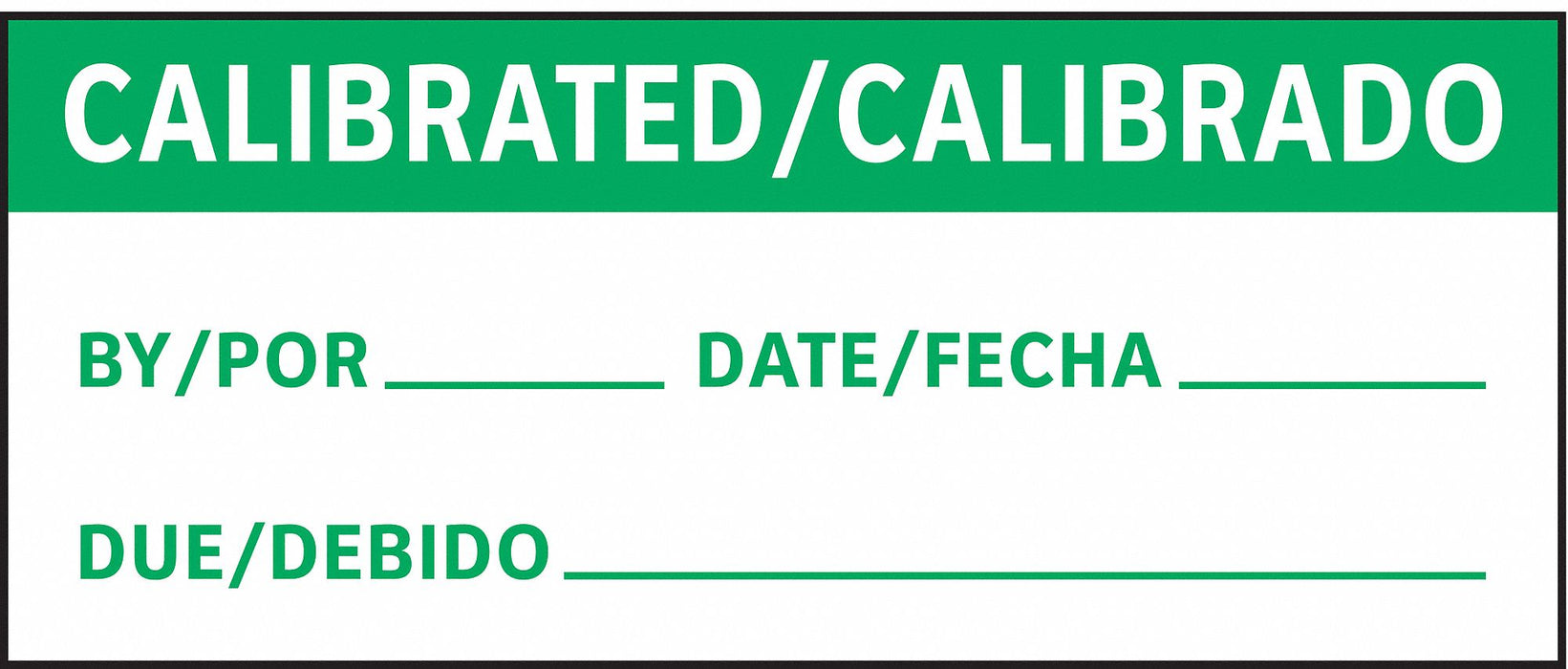 CalibrationLabel Green/White PK225