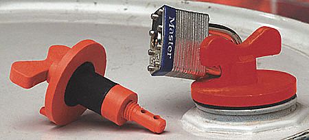 Drum Lock Black Red Nylon Geolast