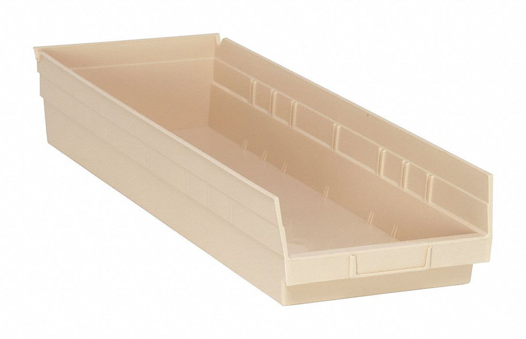 F0623 ShelfBin 23.625inL 8.375inW Plastic